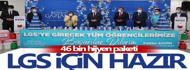 Gaziantep'te LGS Hazırlığı...46 bin hijyen paketi LGS için hazır 8